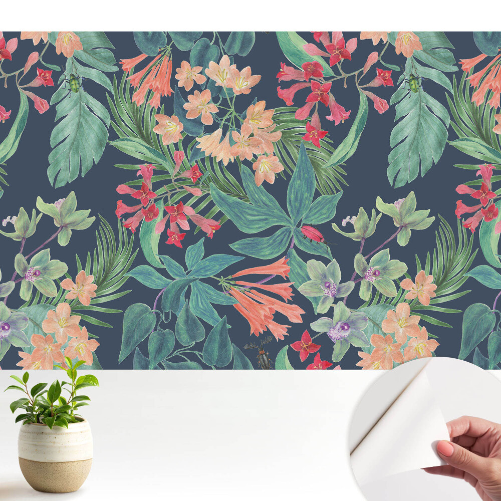 Luxusná tapeta Exotická flóra, elegantné farby