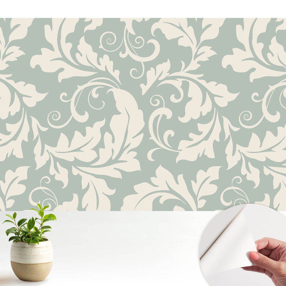 Tapeta Štýlové listy na svetlom pozadí