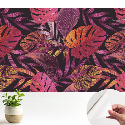 Tapeta Dynamický energetický vzor exotických listov