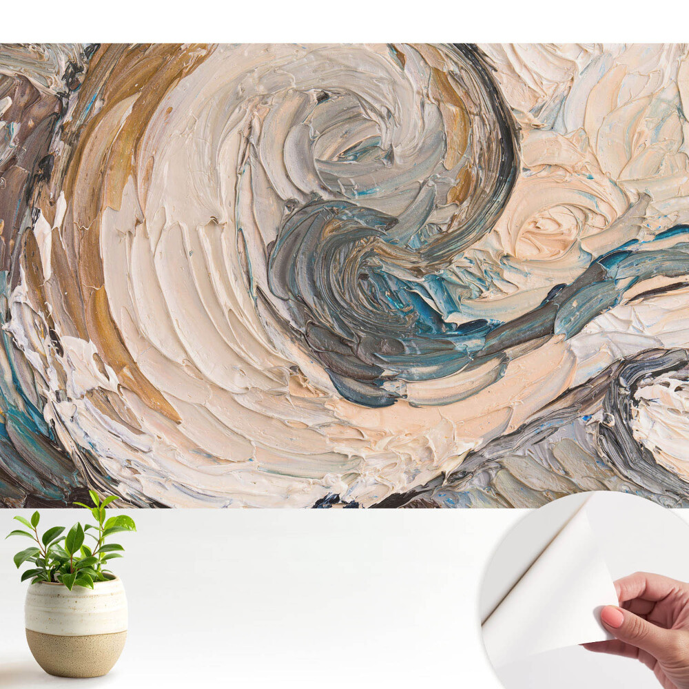 Tapety na stenu samolepiace Abstraktná mozaika farieb a vírov