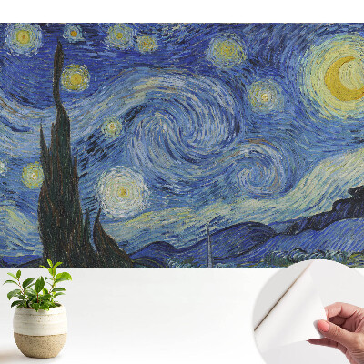 Tapeta do obývačky s motívom abstraktných hviezd a víriacich oblakov