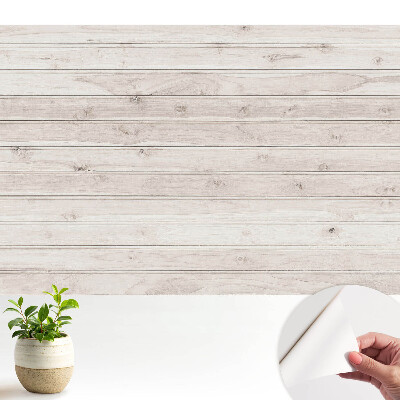Tapety na stenu samolepiace Ľahké drevené dosky v horizontálnom usporiadaní