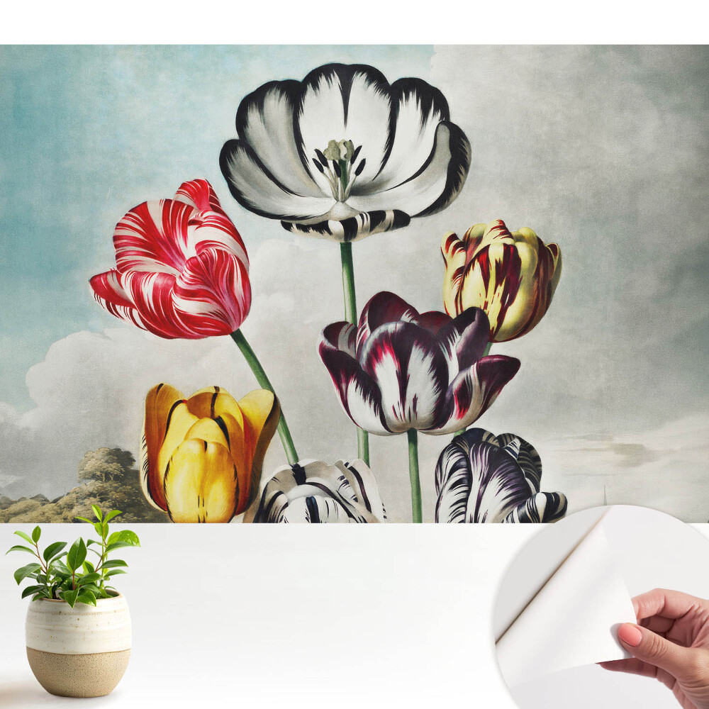 Tapety na stenu samolepiace Kytica tulipánov, klasická elegancia