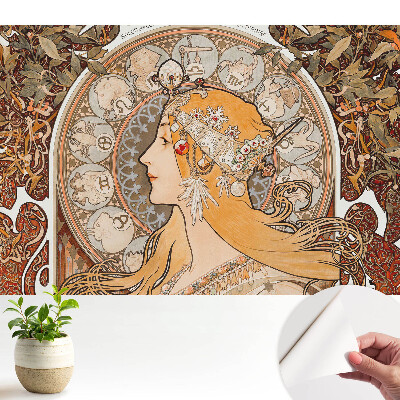 Tapeta do obývačky Žena a symboly zverokruhu