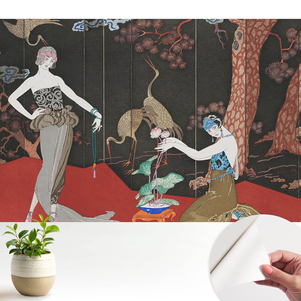 Luxusná tapeta Postavy a príroda v štýle Art Deco