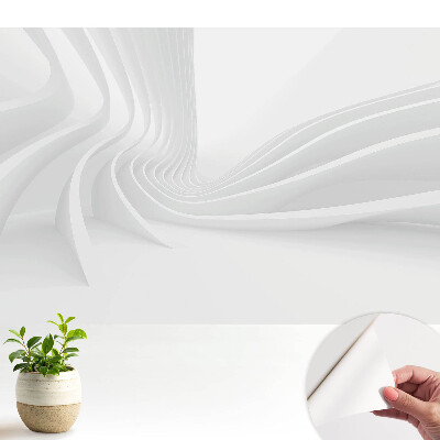 Tapeta Moderné biele čiary v pohybe