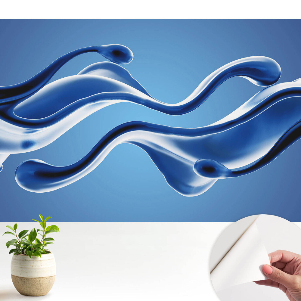 Tapety na stenu samolepiace Futuristické, plynulé formy