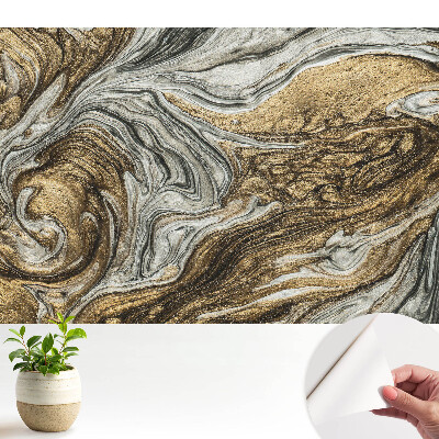 Luxusná tapeta Abstraktné víry a vlny v teplých odtieňoch