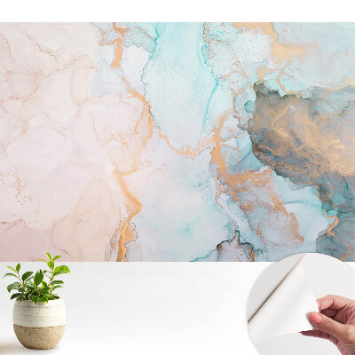 Tapeta Farby oblohy a zeme v fluidnej abstrakcii