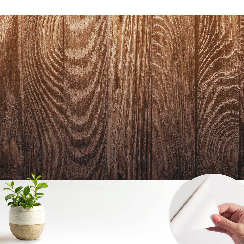 Tapeta do obývačky Rustikálne teplo dosiek s drevenou štruktúrou