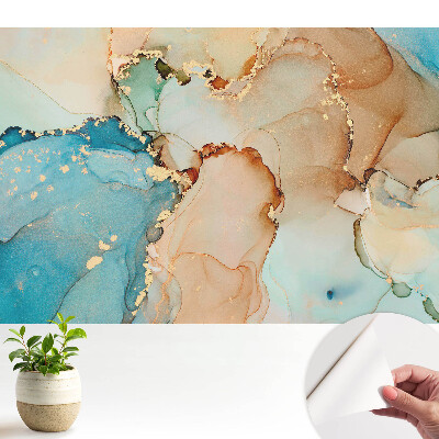 Tapeta do obývačky s harmonickou kompozíciou abstraktných farieb