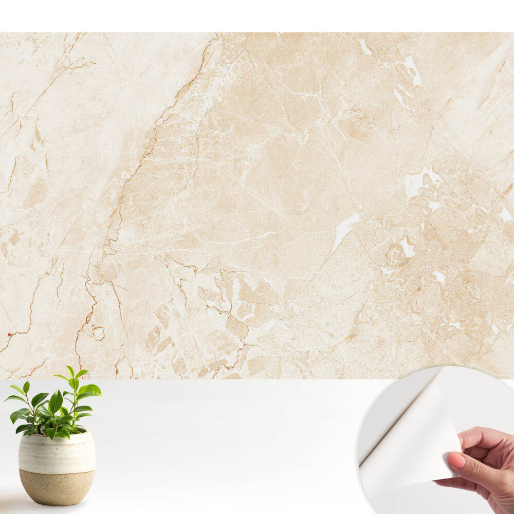 Tapeta do obývačky Elegantný béžový mramor
