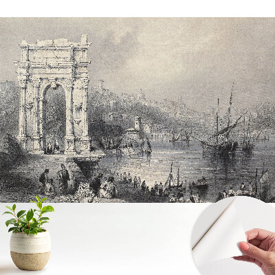 Luxusná tapeta Historický prístav so starobylým oblúkom