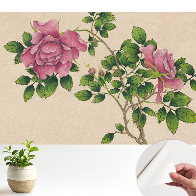 Tapety na stenu samolepiace Ružová krása v klasickom štýle