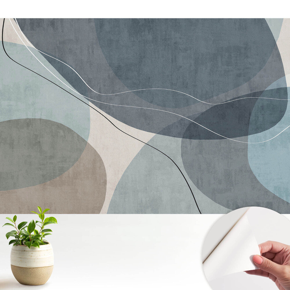 Tapeta Abstraktné tvary, pokojná atmosféra