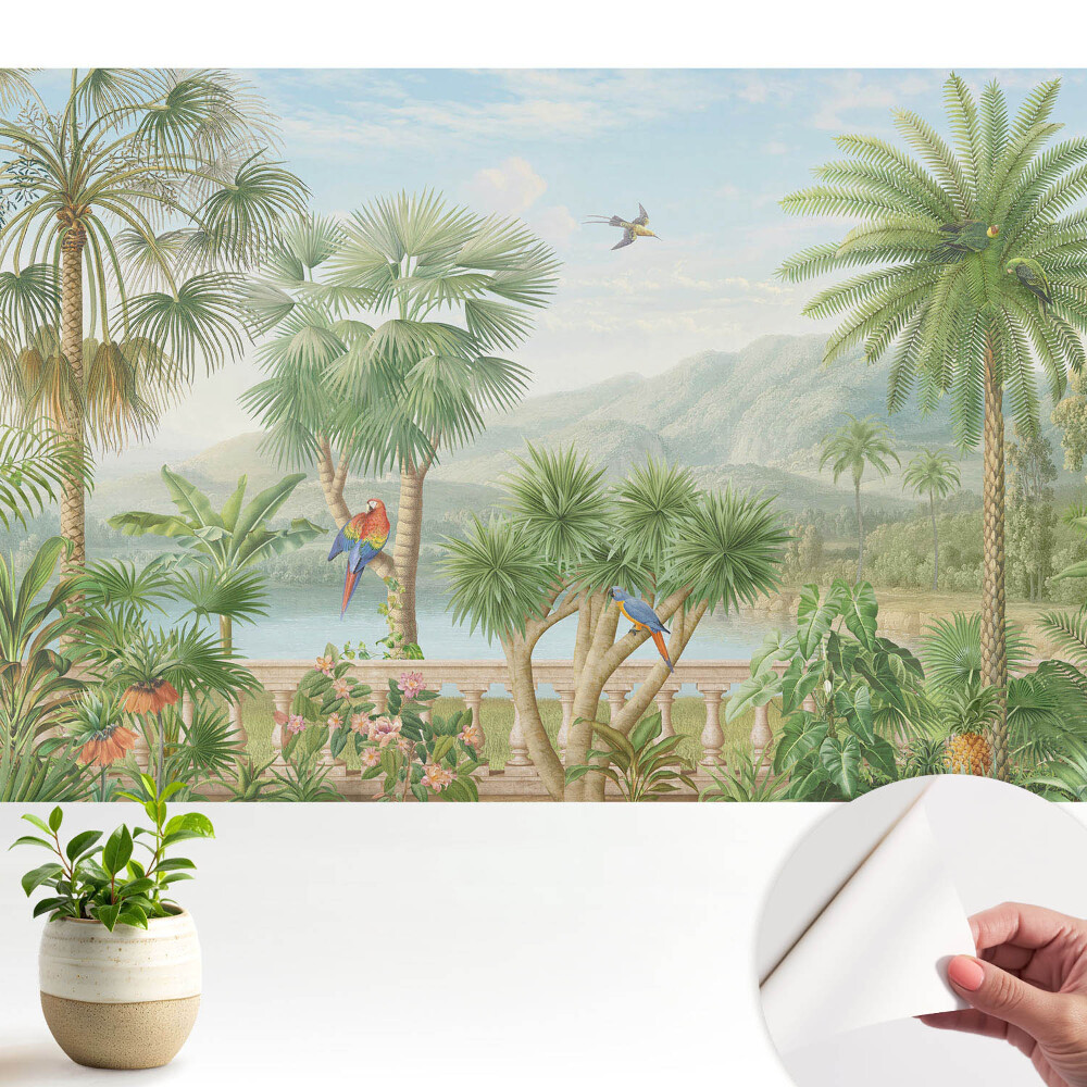 Tapeta Tropický výhľad na oázu prírody