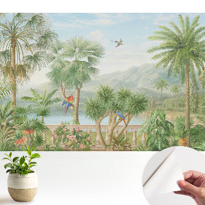 Tapeta Tropický výhľad na oázu prírody