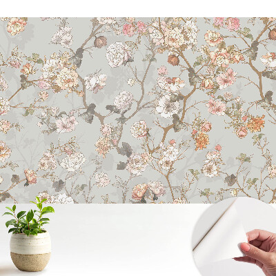 Tapety na stenu samolepiace Klasický pastelový kvetinový motív