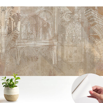 Tapeta na stenu samolepiaca s motívom architektonických detailov v klasickej kompozícii