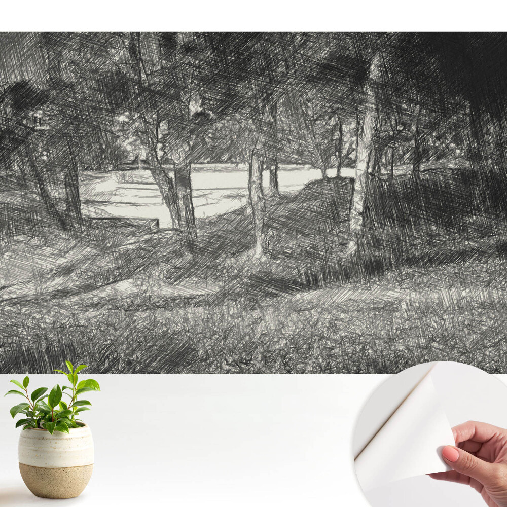 Luxusná tapeta krajina strom rieka mier harmónia