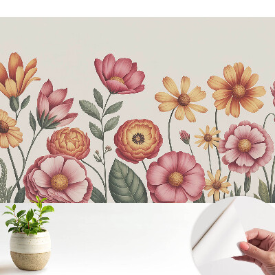 Tapeta v kvetinovom dizajne v klasickom štýle