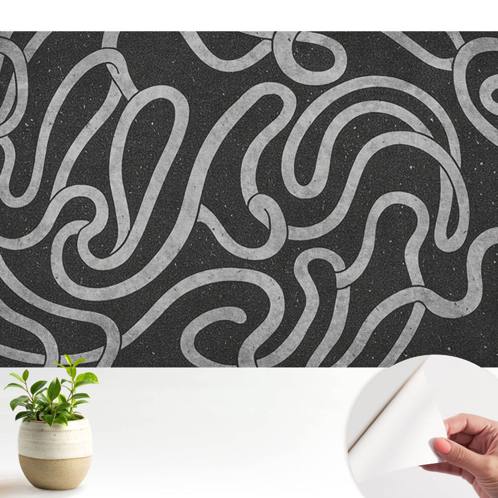 Luxusná tapeta Vlnité čiary a abstraktné tvary