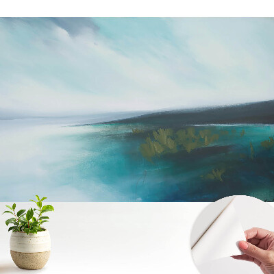 Tapeta Abstraktná modrá krajina