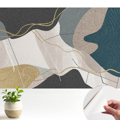 Luxusná tapeta Abstraktný geometrický vzor v tlmených farbách