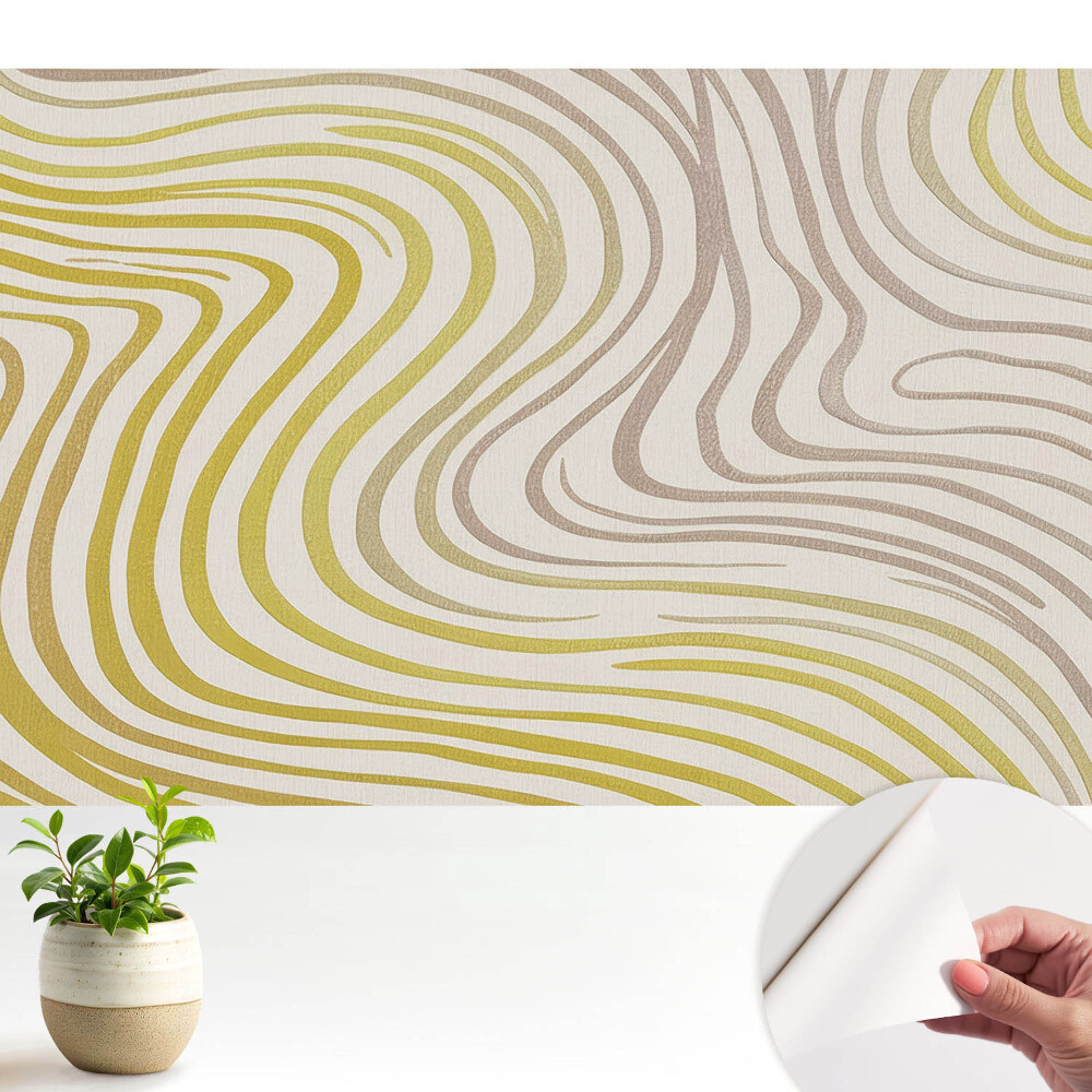 Tapeta do obývačky Zmyselný vzor s vlnitými čiarami