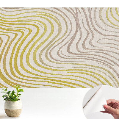 Tapeta do obývačky Zmyselný vzor s vlnitými čiarami