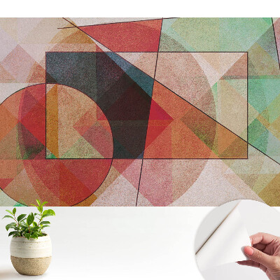 Tapeta do obývačky Farebné geometrické tvary, ktoré inšpirujú