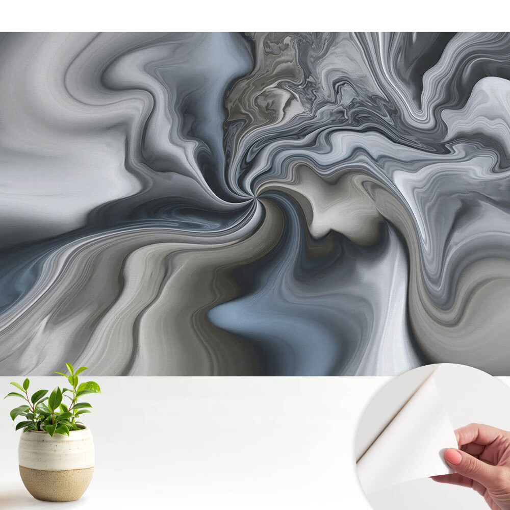 Luxusná tapeta Abstraktné víry sivej