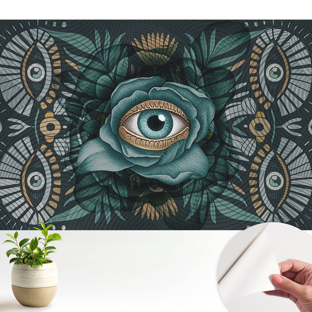 Tapeta do obývačky Oko v boho štýle