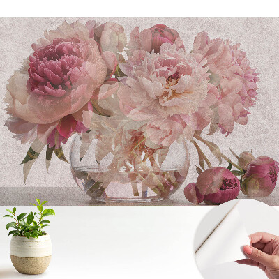 Tapety na stenu samolepiace Romantická kytica pivoniek