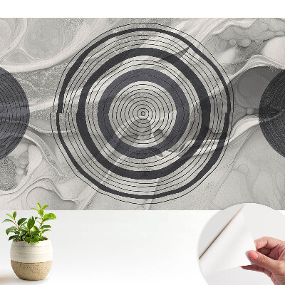 Tapety na stenu samolepiace Tonálna abstrakcia sústredných kruhov