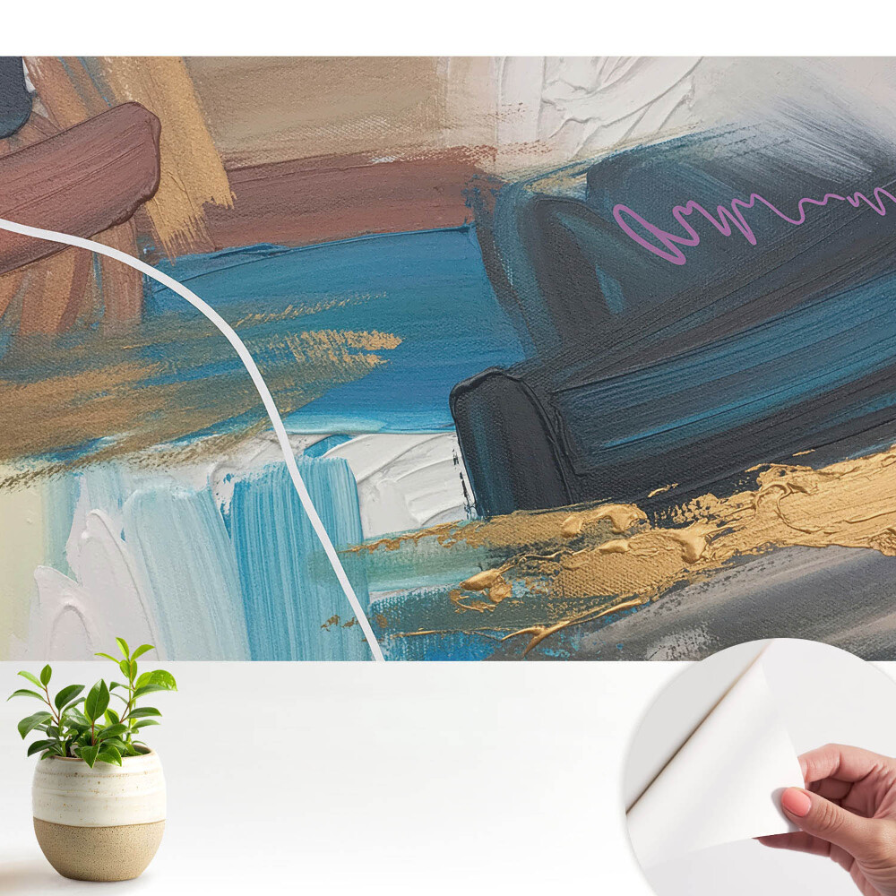 Luxusná tapeta Energická kompozícia v odtieňoch modrej