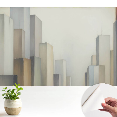 Tapeta do obývačky s modernou panorámou mesta