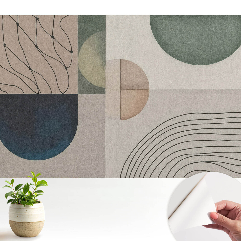 Tapety na stenu samolepiace Moderná geometrická abstrakcia