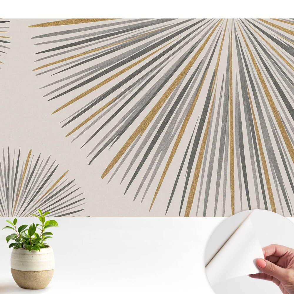 Tapety na stenu samolepiace Abstraktné vejárové čiary