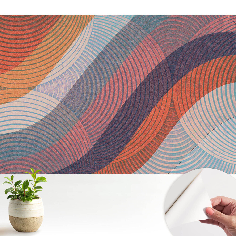 Tapeta Abstraktné farebné vlnovky