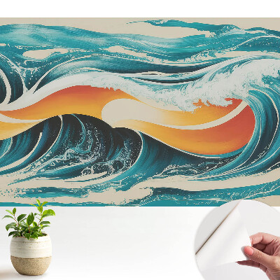 Luxusná tapeta s motívom abstraktného oceánu energie