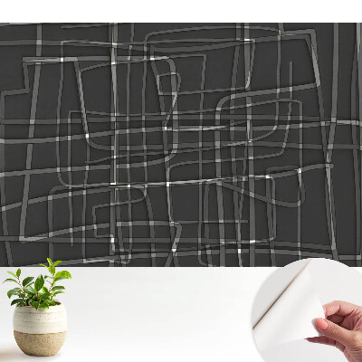 Tapeta s motívom geometrie a rytmu na tmavom pozadí