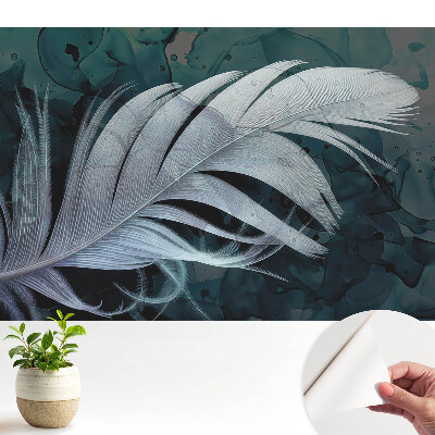 Luxusná tapeta Jemné pierko na abstraktnom pozadí