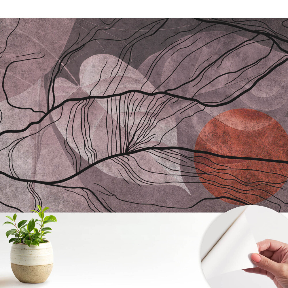 Tapeta do obývačky Abstraktné čiary dynamický kruh