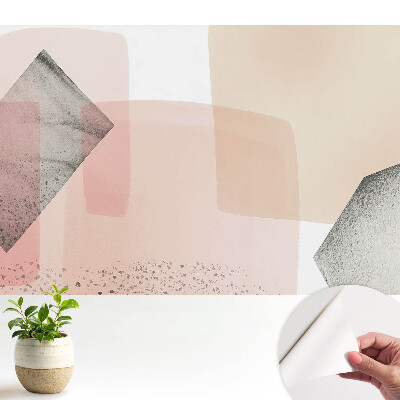 Tapeta s jemnou geometriou pastelových tvarov