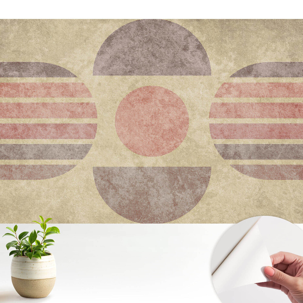 Luxusná tapeta Retro geometrický vzor v pastelových farbách