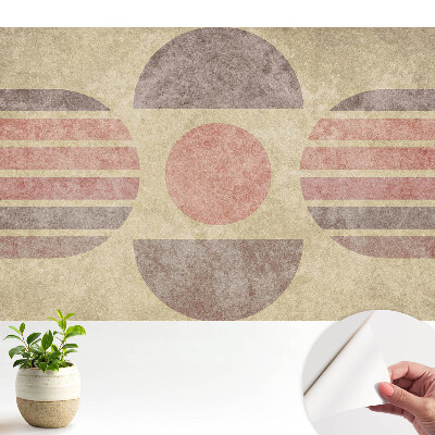 Luxusná tapeta Retro geometrický vzor v pastelových farbách