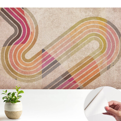 Tapeta do obývačky s abstraktným motívom farebných čiar