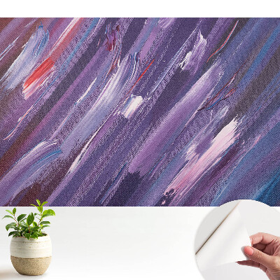 Luxusná tapeta s abstraktnými pruhmi v odtieňoch fialovej a modrej