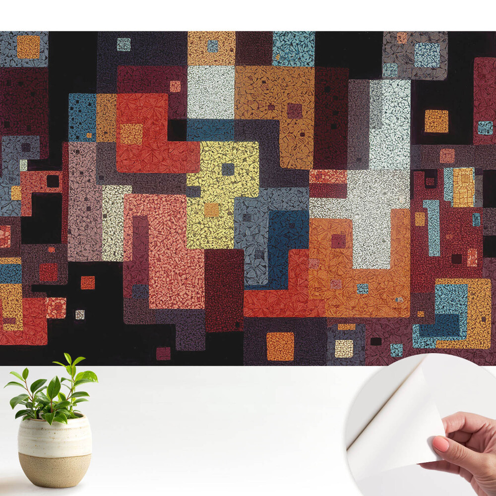 Luxusná tapeta Farebná geometrická abstrakcia